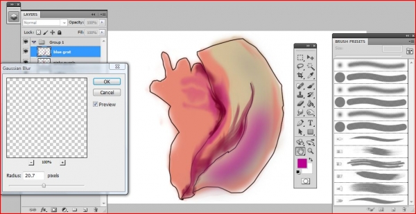 Creation of Sweet Conch: Step 3